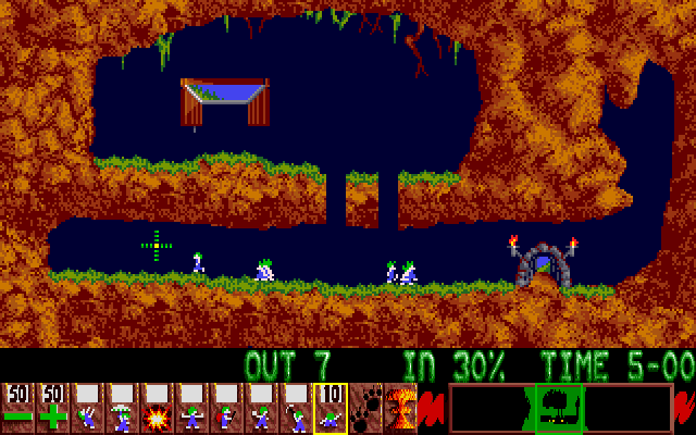 Lemmings game background